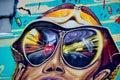 Street art Montreal junky sunglasses