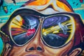 Street art Montreal junky sunglasses