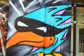 Street art Montreal superheroe bird