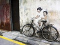 Street Art Mural in Georgetown, Penang, Malaysia