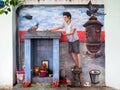 Street Art Mural in Georgetown, Penang, Malaysia Royalty Free Stock Photo