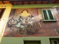 Street art and mural house in Dozza, Imola, Bologna.