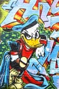 Street art mural painting Donald Duck