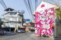 Street art mural by Romanian artist Aitch in Chinatown, Bangkok, Thailand