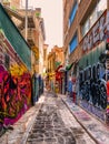 Street art. One of the street of Athens, Greece Royalty Free Stock Photo