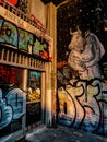 Street art. One of the street of Athens, Greece Royalty Free Stock Photo