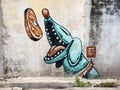 Street Art Painting in Georgetown, Penang, Malaysia