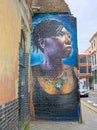 Street art portrait by Dreph