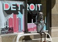 Street Art Scene in Downtown Detroit, Michigan Royalty Free Stock Photo