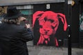 Street art on the streets of Brick Lane Market , East London