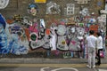 Street art on the streets of Brick Lane Market , East London Royalty Free Stock Photo