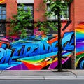 232 Street Art: An urban and edgy background featuring street art in bold and vibrant colors that create a rebellious and artist