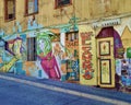 Street Art in Valparaiso, Chile Royalty Free Stock Photo