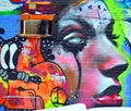 Street art woman