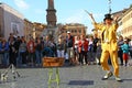 Street artist in Piazza Navona, Rome Royalty Free Stock Photo