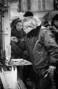 Street artist in Place du Tertre - Montmartre, Paris