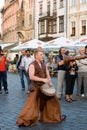 Street artist, Prague Royalty Free Stock Photo