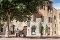 Street artist in San Gimignano