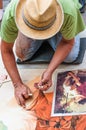 Street artist Royalty Free Stock Photo