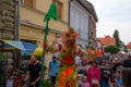 Street artists in costume on Spancirfest 2021