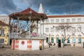 Street atmosphere in front of the bandstand of Faro