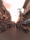 Street atmosphere of Malioboro Yogyakarta Indonesia