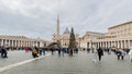 Street atmosphere in San Pietro Square in Vatican City, Vatican Royalty Free Stock Photo