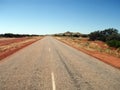 Road in the australian desert Royalty Free Stock Photo