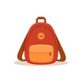 Street backpack colorful cartoon vector illustration