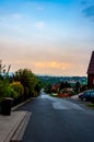 The street in the Bad Oeynhausen city Royalty Free Stock Photo