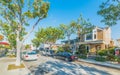 street in Balboa island Royalty Free Stock Photo