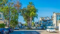 street in Balboa island Royalty Free Stock Photo