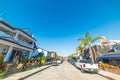 Street in Balboa island Royalty Free Stock Photo