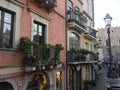 Street Balcony View in Taormina, Sicily