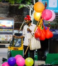 Street Balloon Seller at Jalavihar Hyderabad India