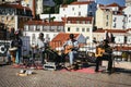 Street band busking in the street