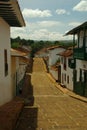 Street of Barichara in Colombia Royalty Free Stock Photo