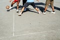 Street Basketball - basketball action Royalty Free Stock Photo