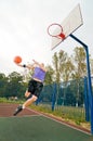 Street basketball player