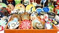 Street bazaar handmade ceramics folk crafts