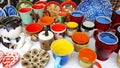 Street bazaar handmade ceramics folk crafts