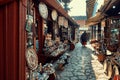 Street Bazaar In Old Sarajevo, Bosnia And Herzegovina