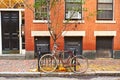 Street at Beacon Hill neighborhood, Boston Royalty Free Stock Photo