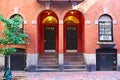 Street at Beacon Hill neighborhood, Boston Royalty Free Stock Photo