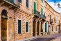 Beautiful old buildings in Santanyi on Majorca, Spain Royalty Free Stock Photo