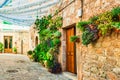 Street in beautiful old village Valldemossa on Majorca, Spain Royalty Free Stock Photo