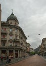 A street in Bellinzona center, Switzerland