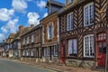 Street in Beuvron-en-Auge, France Royalty Free Stock Photo