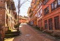 Street in Bhaktapur, ancient Newar city in the Kathmandu Valley.