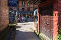 Street in Bhaktapur, ancient Newar city in the Kathmandu Valley.